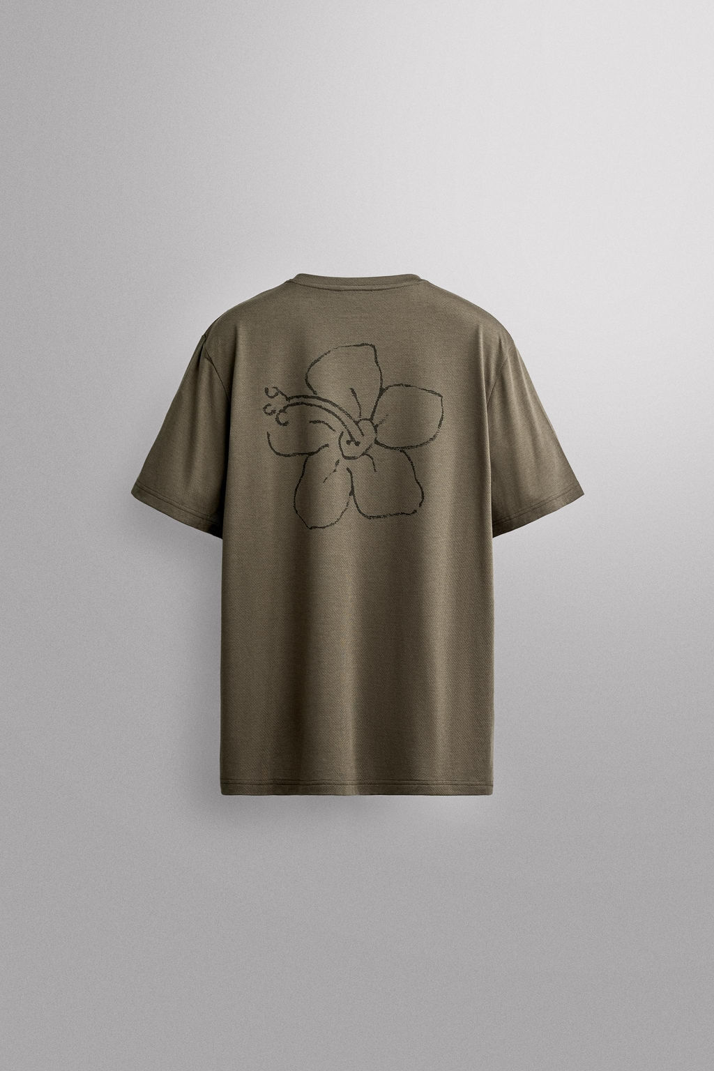 CAMISETA T?CNICA ESTAMPADO FLOR / Verde - Zara фото 10