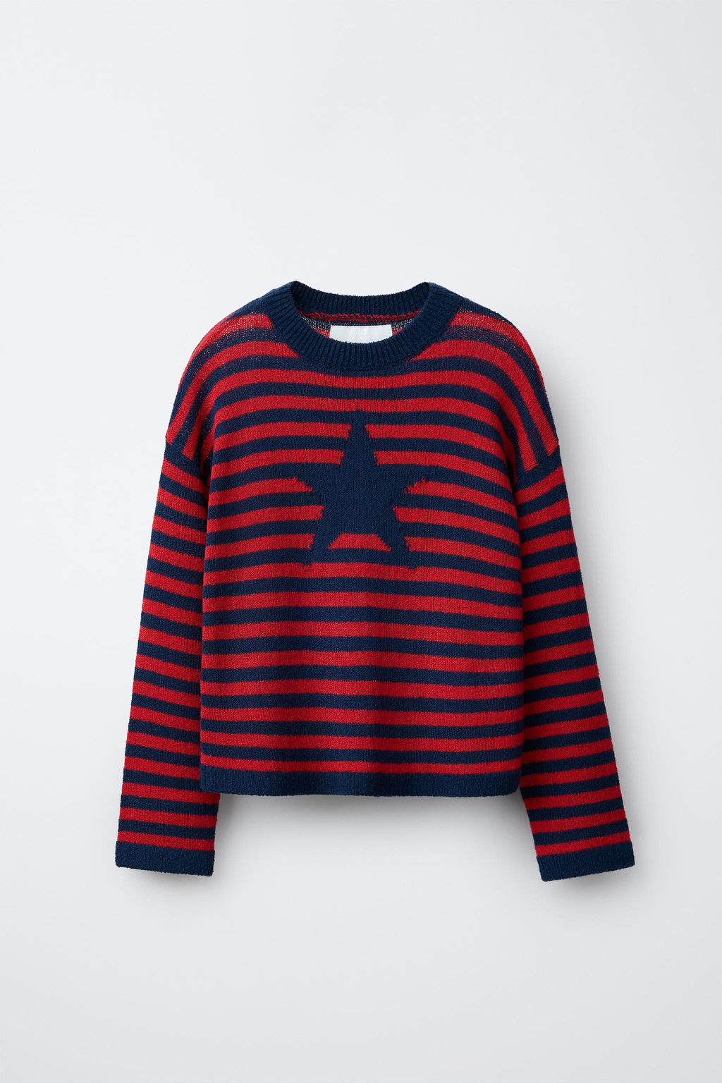 STRIPED STAR KNIT JUMPER - Zara фото 6