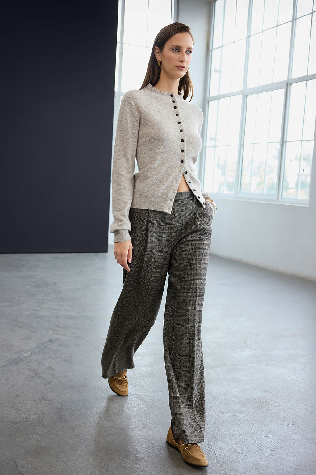 Trendyol Studio Vizon Yunlu Dik Yaka Yumusak Dokulu Triko H?rka TWOAW26HI00270 - Trendyolmilla фото 2