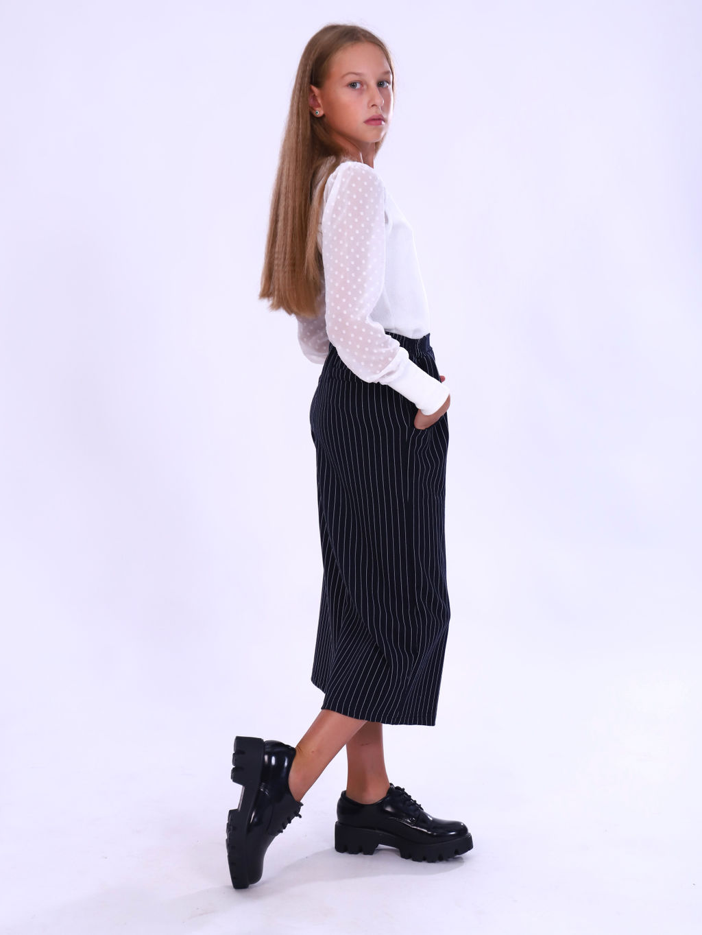 Брюки Лайма синий - Ладошки фото 9