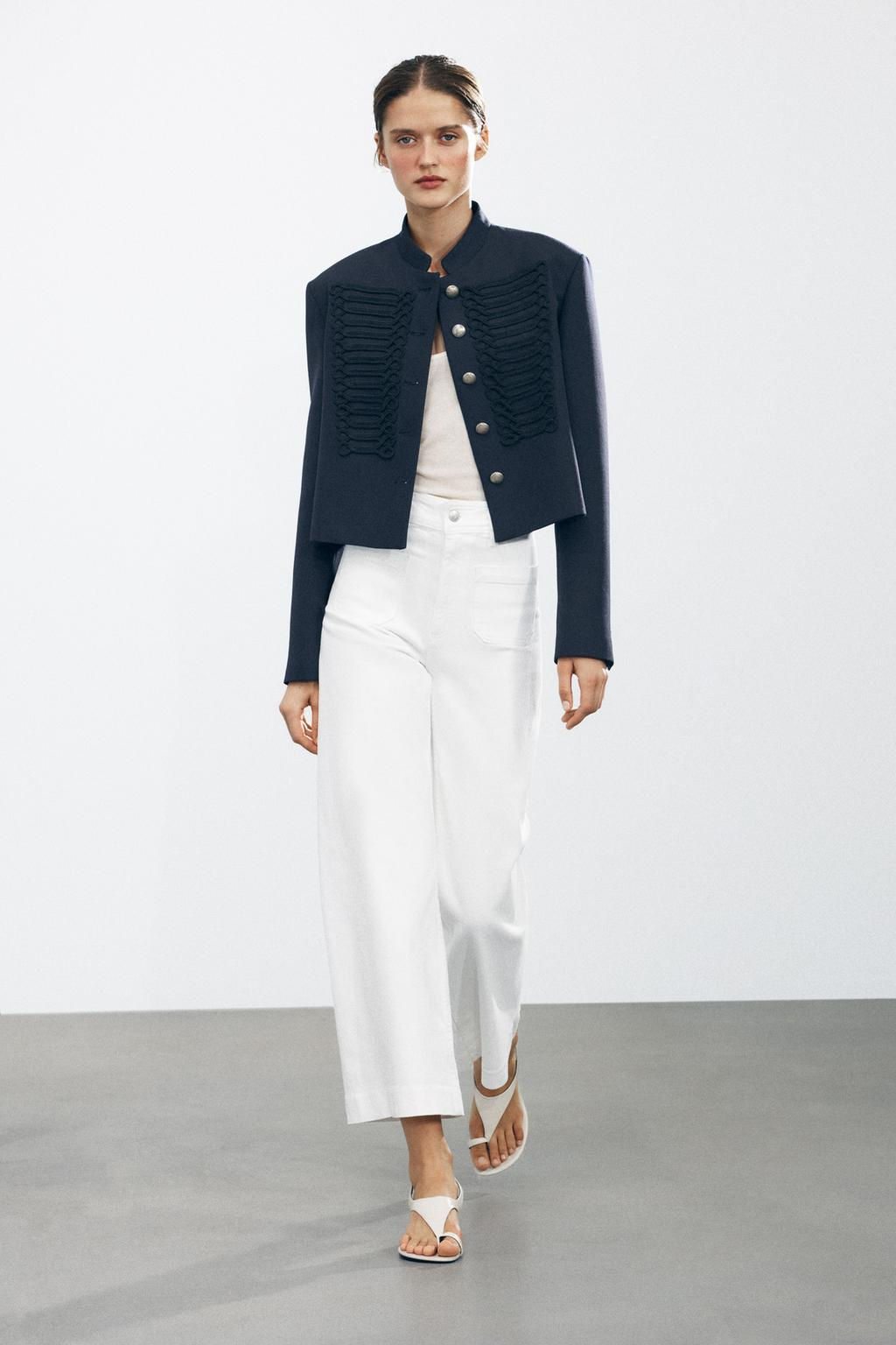 ZW COLLECTION WIDE-LEG HIGH-WAIST JEANS - Zara фото 2