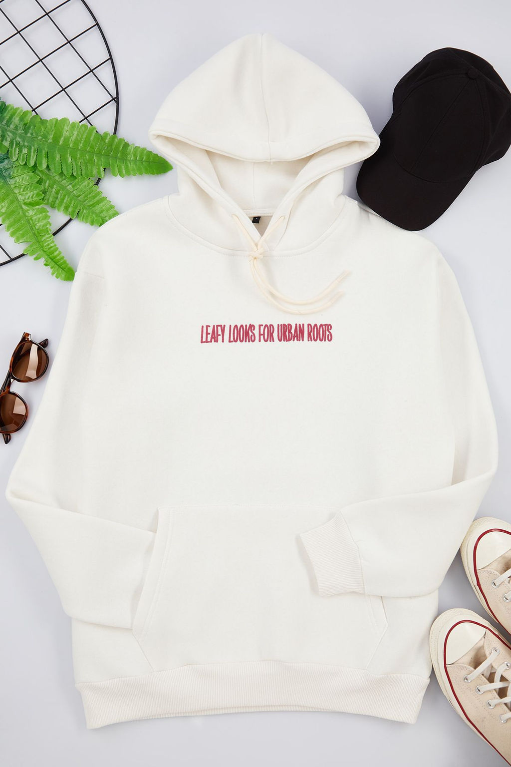 TRENDYOL MAN Ekru Oversize/Genis Kesim Kabartma Bask? ve S?rt Nak?s Detayl? Ici Polar Sweatshirt TMNAW25SW00072 - Trendyolmilla фото 7