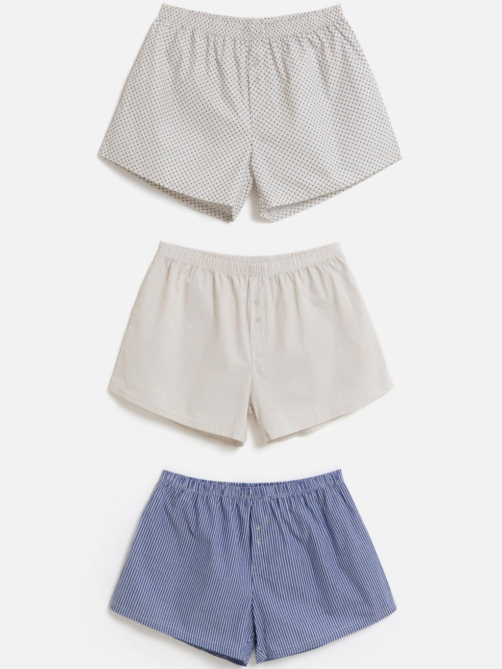 Трусы шорты мужские в наборе из 3 шт. Nikki белый принт