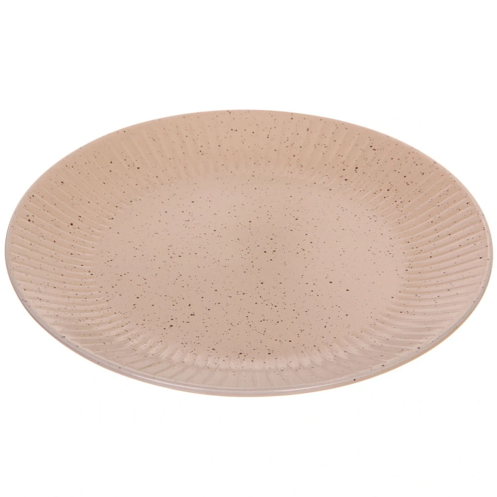 Тарелка керамическая 27,5см "Бисквит" кремовая