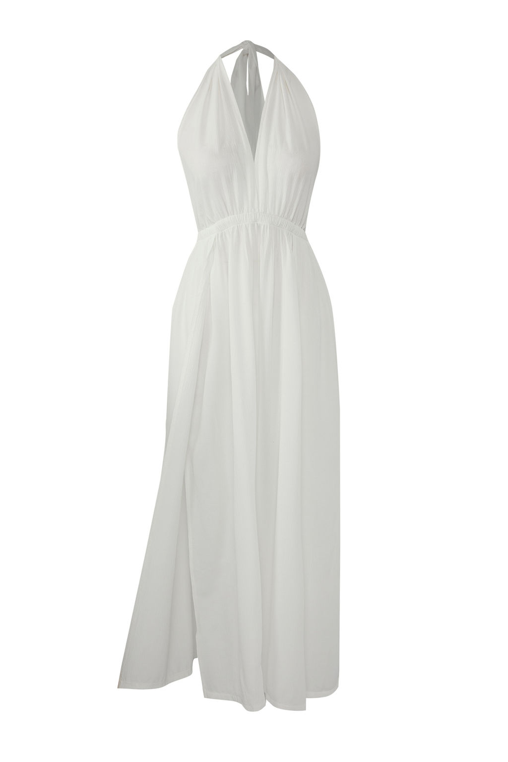 Trendyolmilla Ekru Maxi Dokuma Plaj Elbise TBESS25EL00114