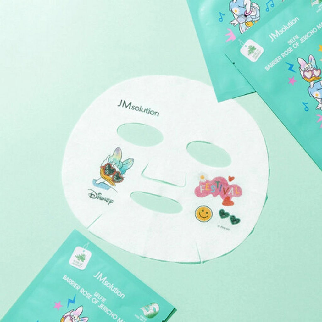 JMsolution Маска тканевая увлажняющая с розой иерихона / Disney Collection Selfie Barrier Rose Of Jericho Mask, 30 мл