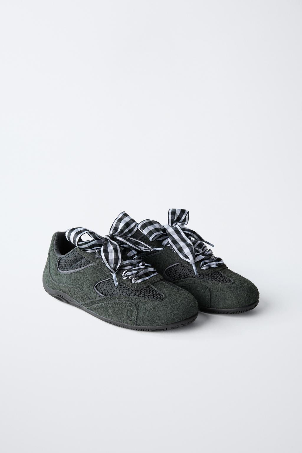 GINGHAM TRAINERS - Zara фото 3