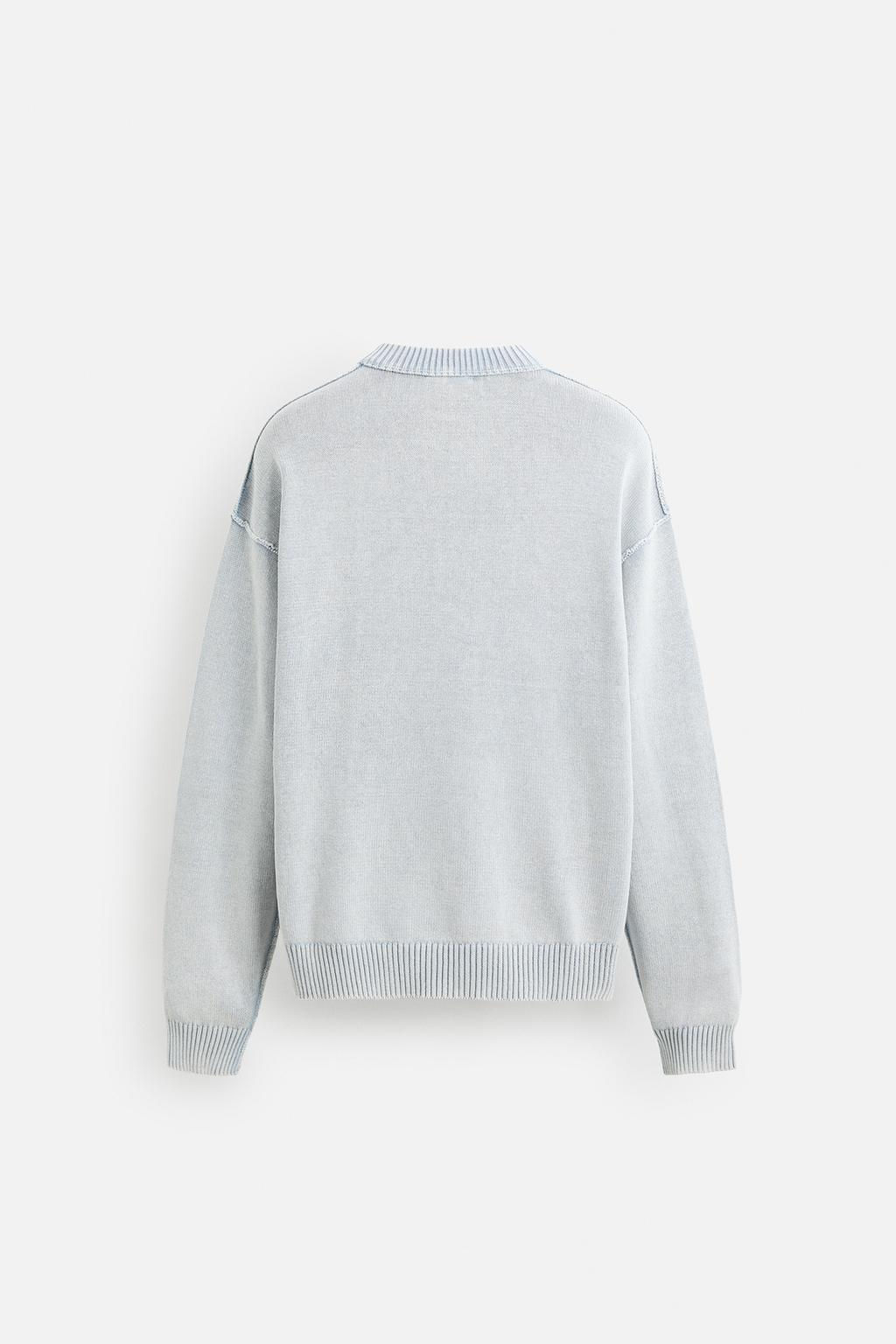 WASHED REVERSE EFFECT SWEATER - Zara фото 18