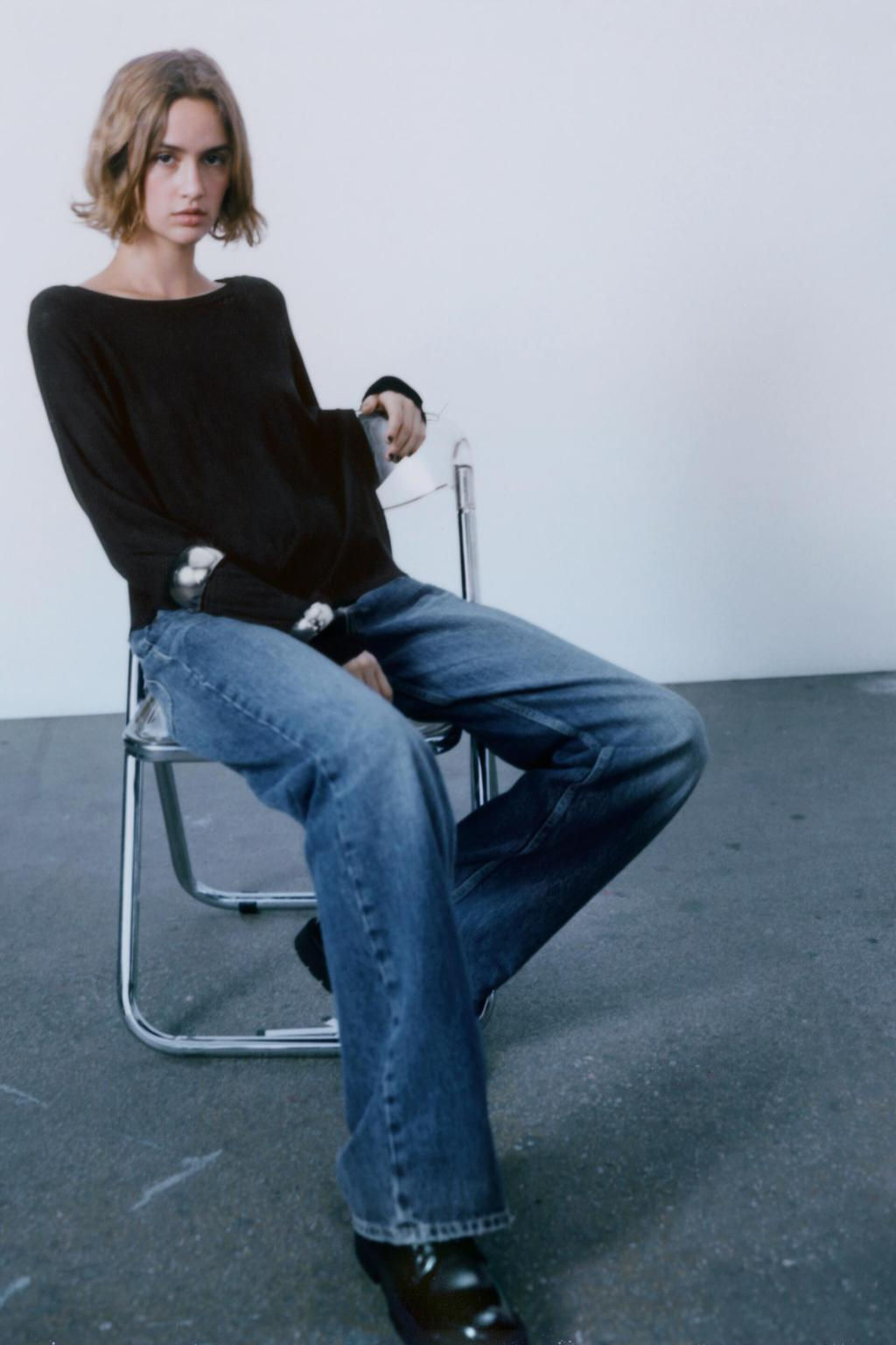 BASIC FINE KNIT SWEATER - Zara фото 24