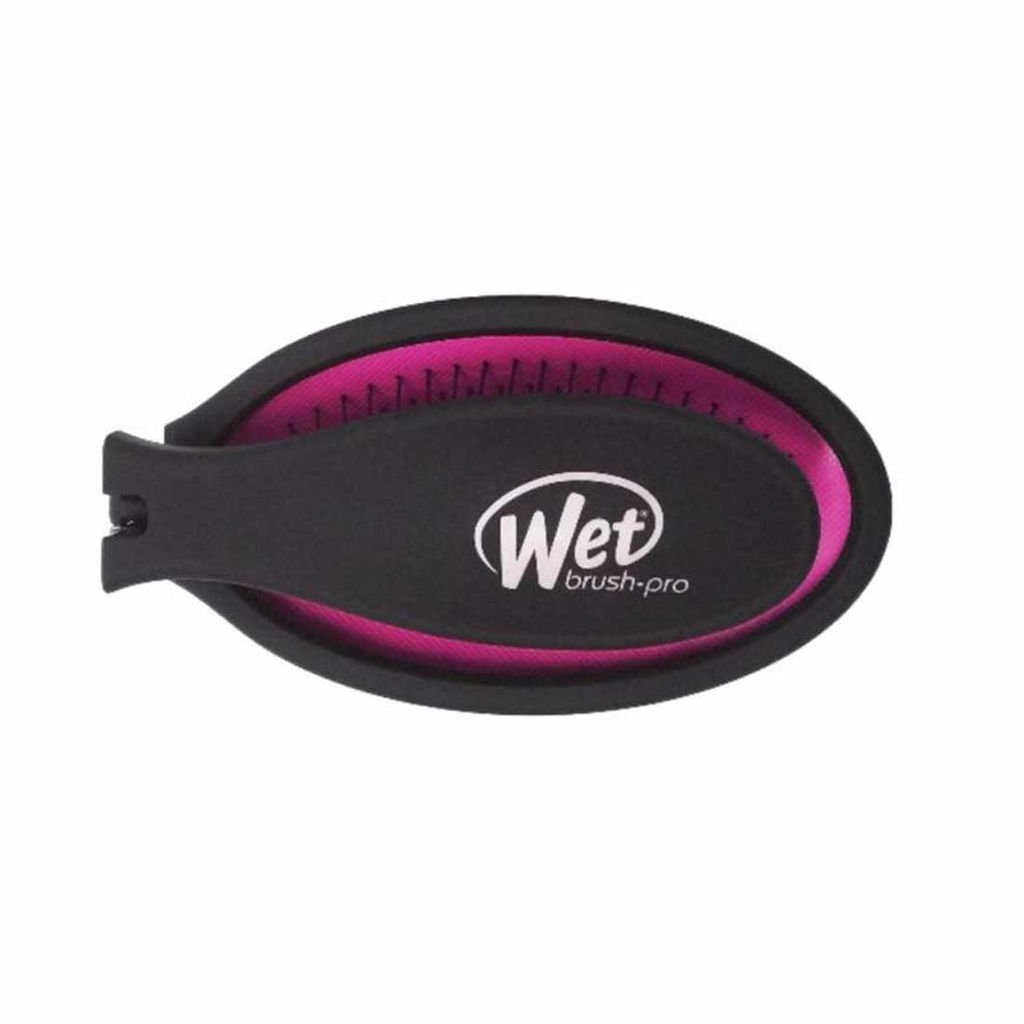 Wet Brush Расчёска массажная складная BWP824PINK Pop Fold Pink, черно-розовый