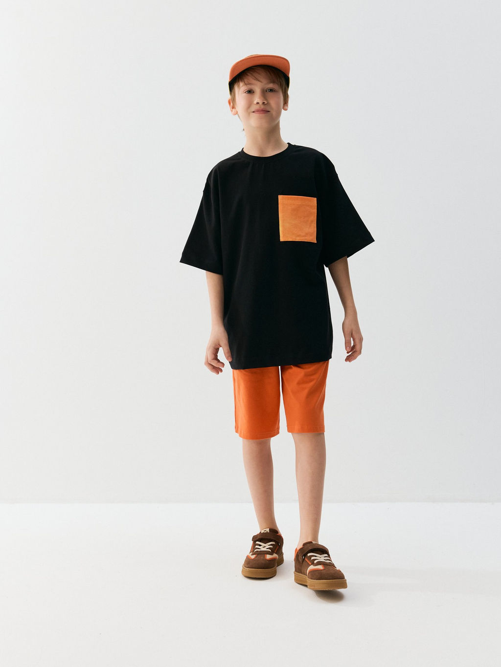 Шорты бермуды "Терракот" 7+