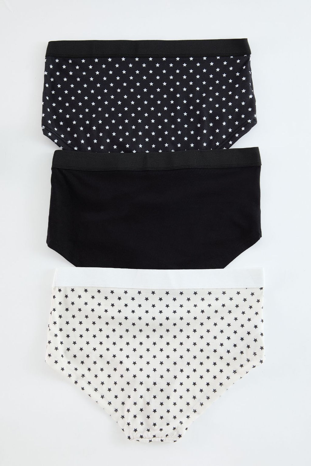 Siyah-Cok Renkli 3lu Paket Pamuklu Y?ld?z Desenli Hipster Orme Kulot THMAW25KU00008 - Trendyolmilla фото 8