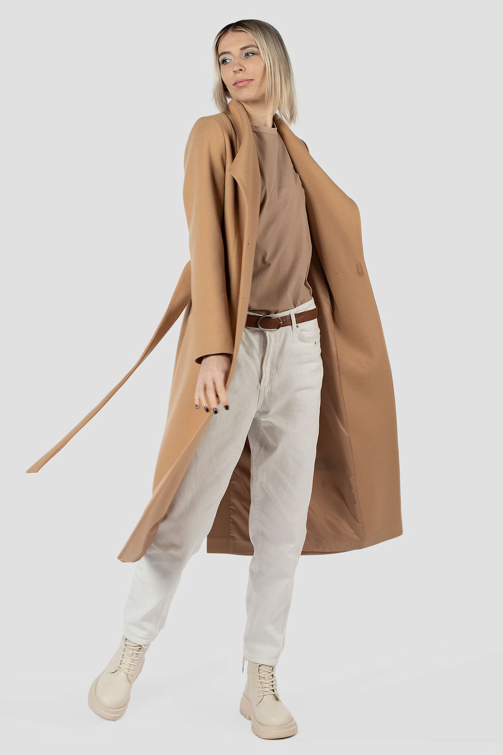 ПАЛЬТО ЖЕНСКОЕ ДЕМИСЕЗОННОЕ (ПОЯС) - El podio фото 4