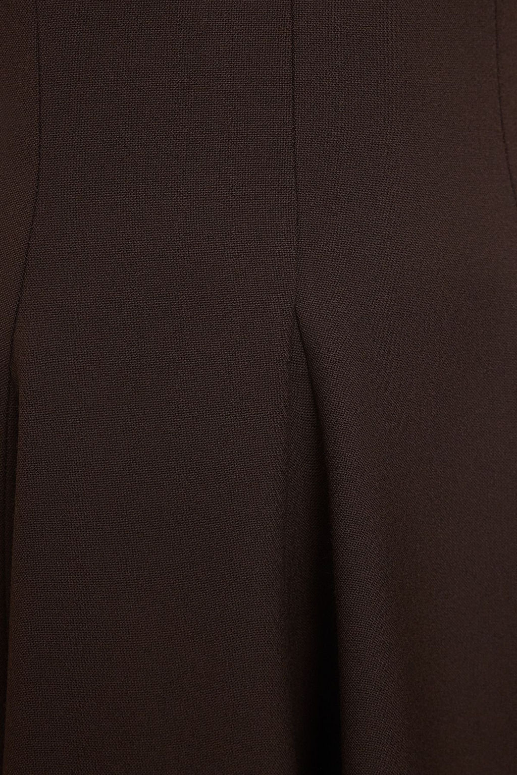 Kahverengi Etegi Belden Ac?lan Bisiklet Yaka Mini Poliviskon Dokuma Elbise TWOAW25EL00244