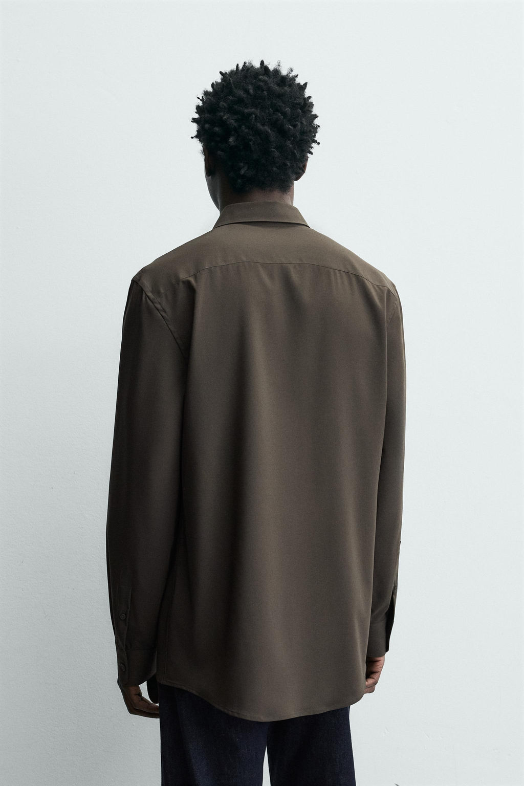 CAMISA SLIM FIT / Marr?n / Topo - Zara фото 3