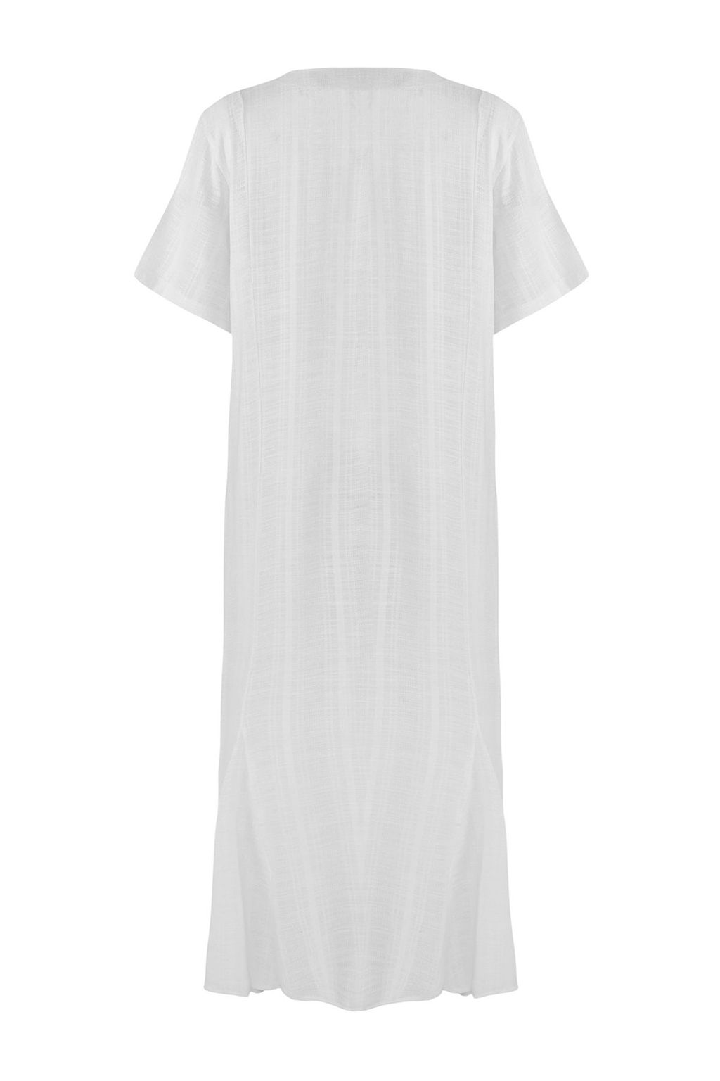 Kahverengi Dokuma Baglama Detayl? Maxi Plaj Elbise TBESS25EL00022 - Trendyolmilla фото 6