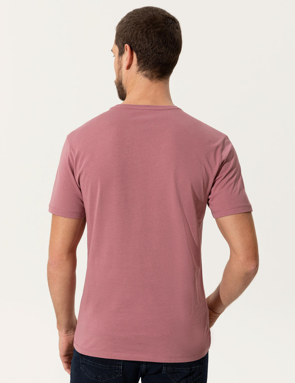 G_l Kurusu Slim Fit Bisiklet Yaka Ti__rt