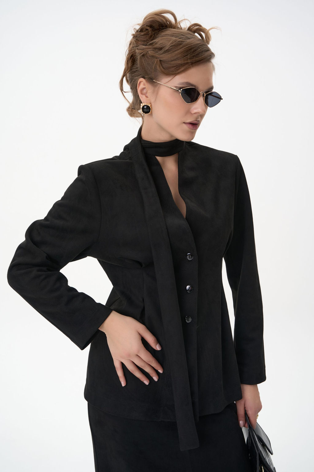 Жакет Майли (чёрный) - Эльза фото 8