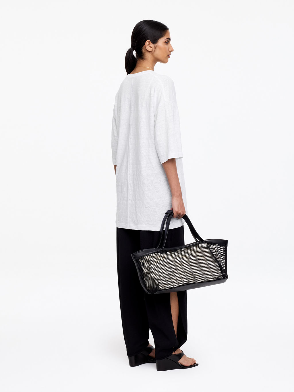 Camiseta de lino oversized - H&m фото 3
