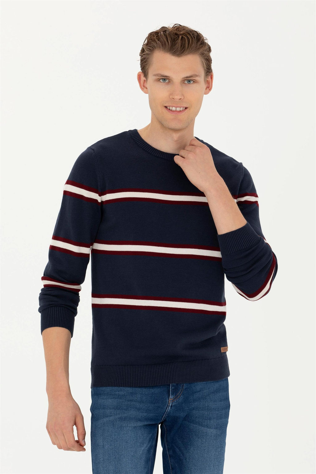 Мужской темно-синий свитер - U.s. polo assn фото 2