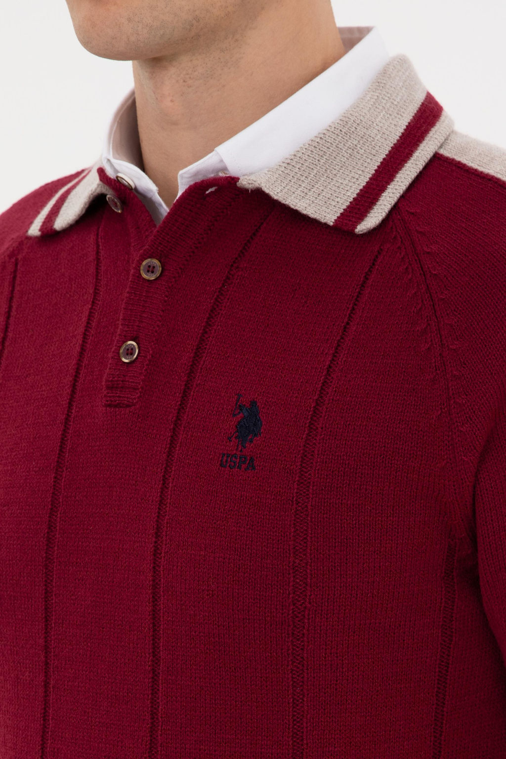 Erkek Bordo Kazak - U.s. polo assn фото 7