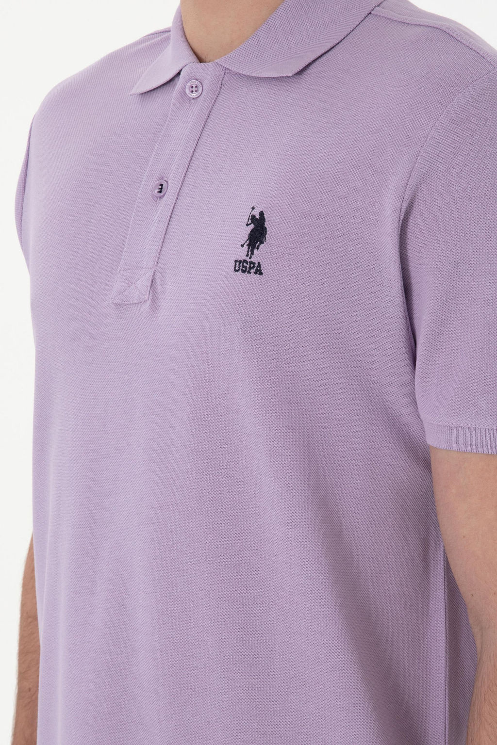 Erkek Regular Fit Polo Yaka Lila Basic Ti__rt Sepette S_rpriz _ndirim - U.s. polo assn фото 7