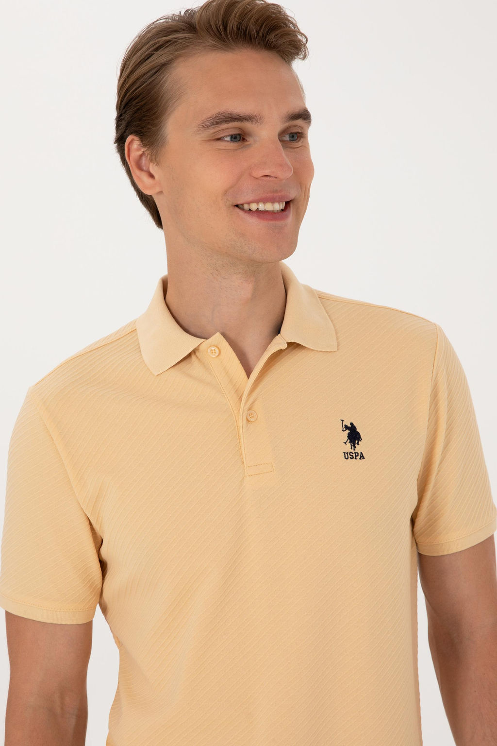Erkek Regular Fit Polo Yaka Bej Ti__rt Sepette S_rpriz _ndirim - U.s. polo assn фото 2