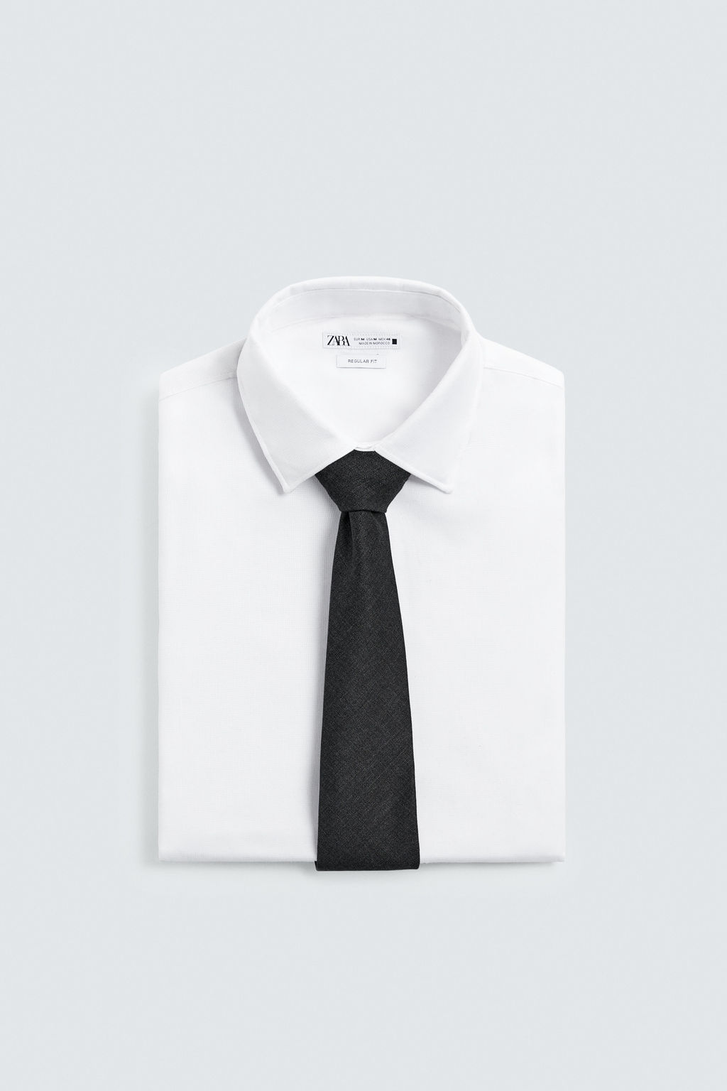 CORBATA B?SICA 100% LANA / Gris oscuro - Zara фото 3