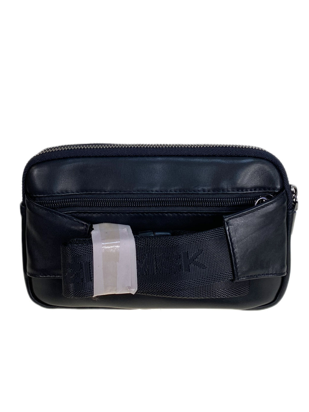 Сумка мужская на пояс из натуральной кожи, цвет черный - Greta фото 2