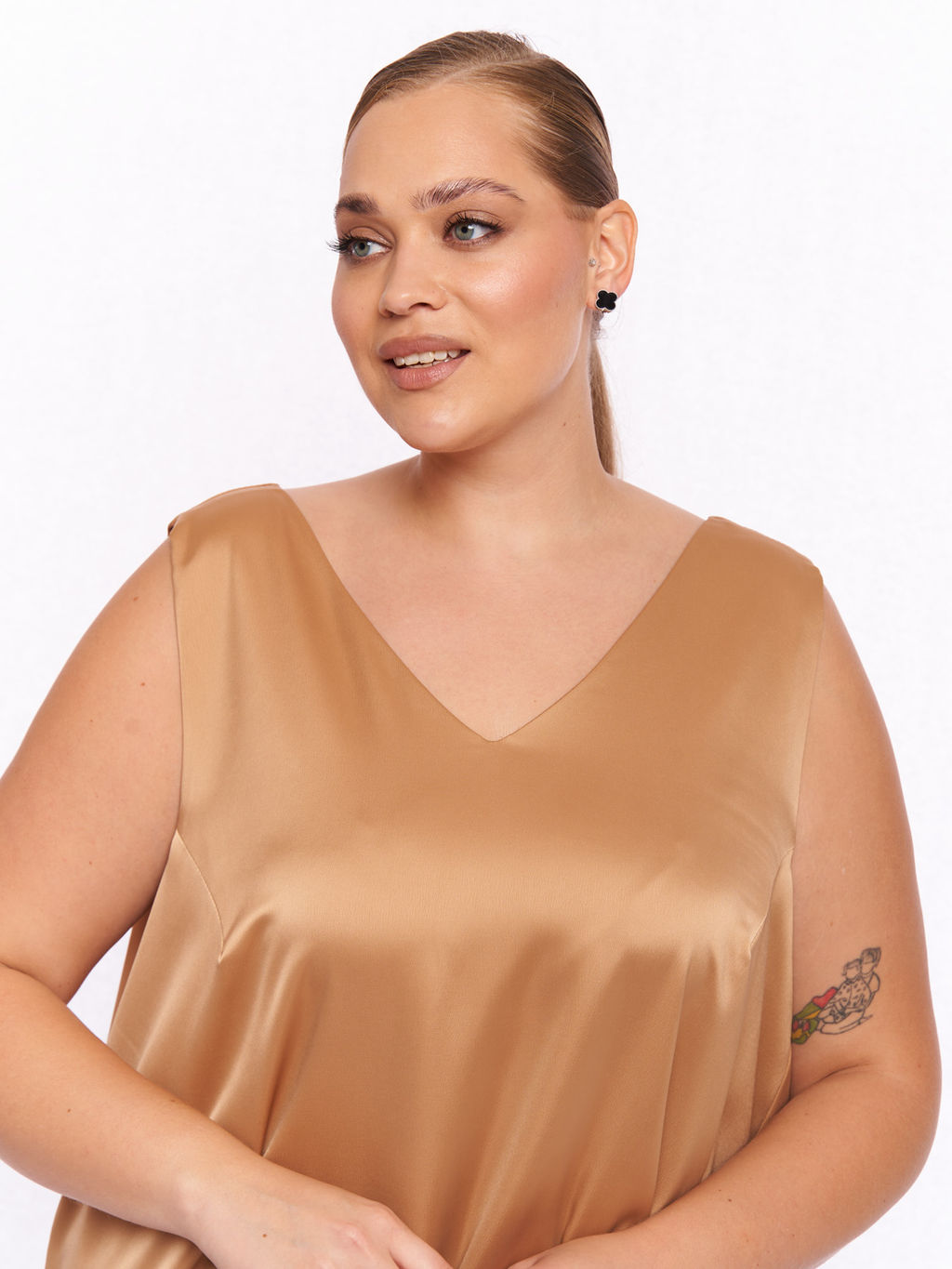 Топ атласный ZMT10237YLW50 - Артесса фото 3