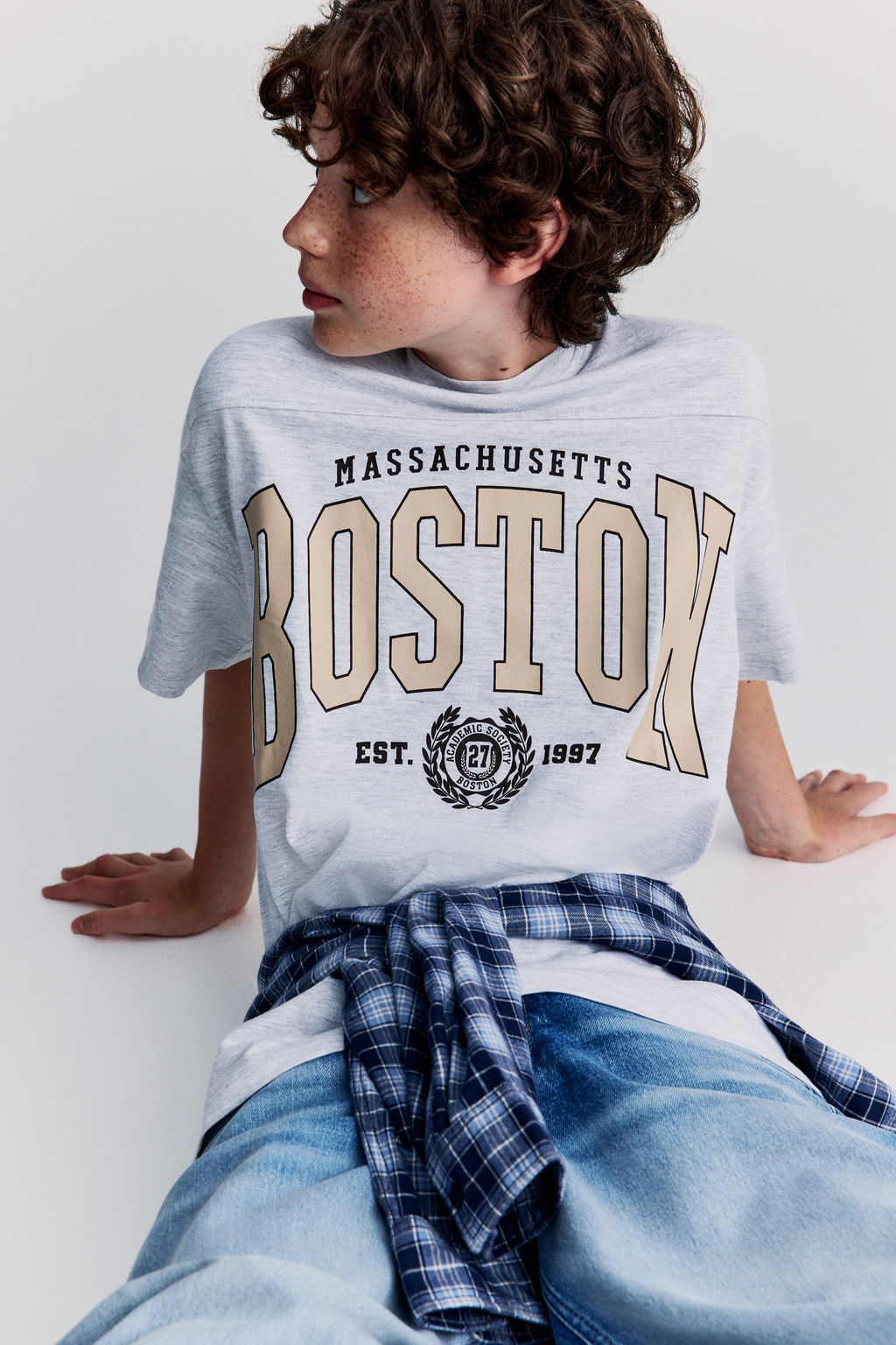 Camiseta oversize con motivo estampado - H&m фото 2