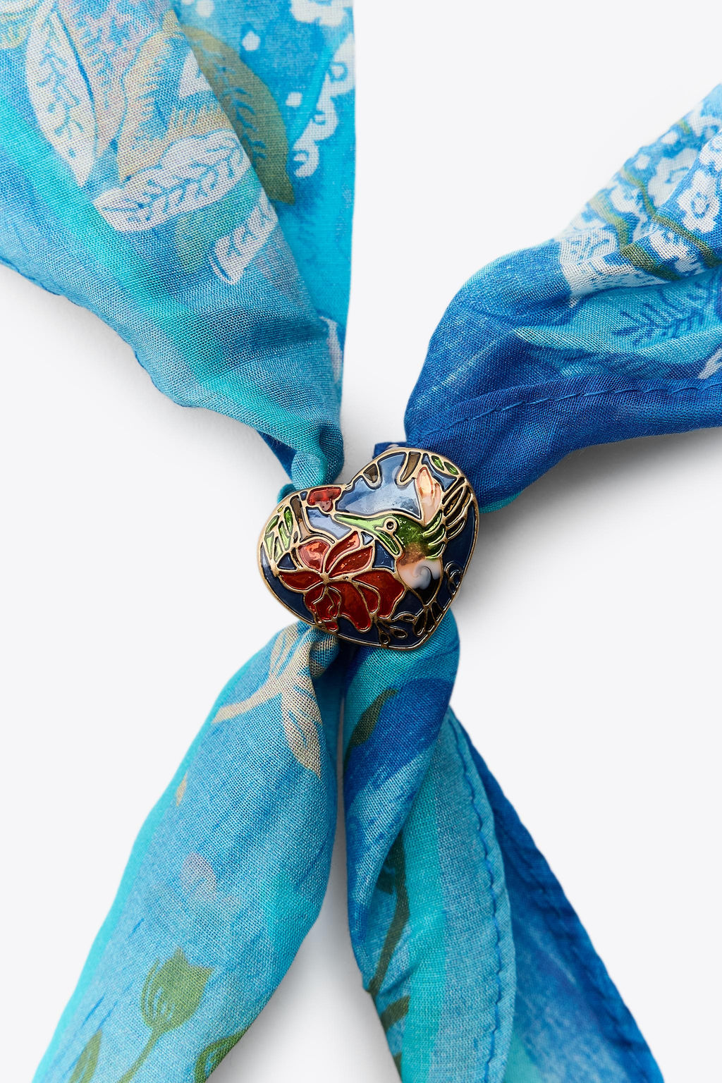 HEART DETAIL PRINTED BANDANA - Zara фото 3