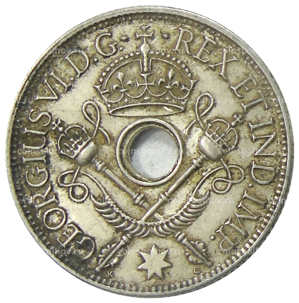 1 шиллинг 1938 года Британская Новая Гвинея