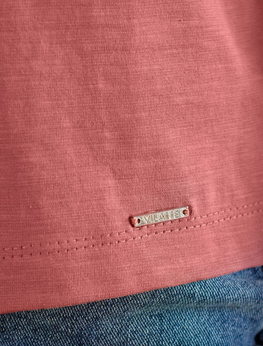 Футболка из фактурного полотна из 100% хлопка