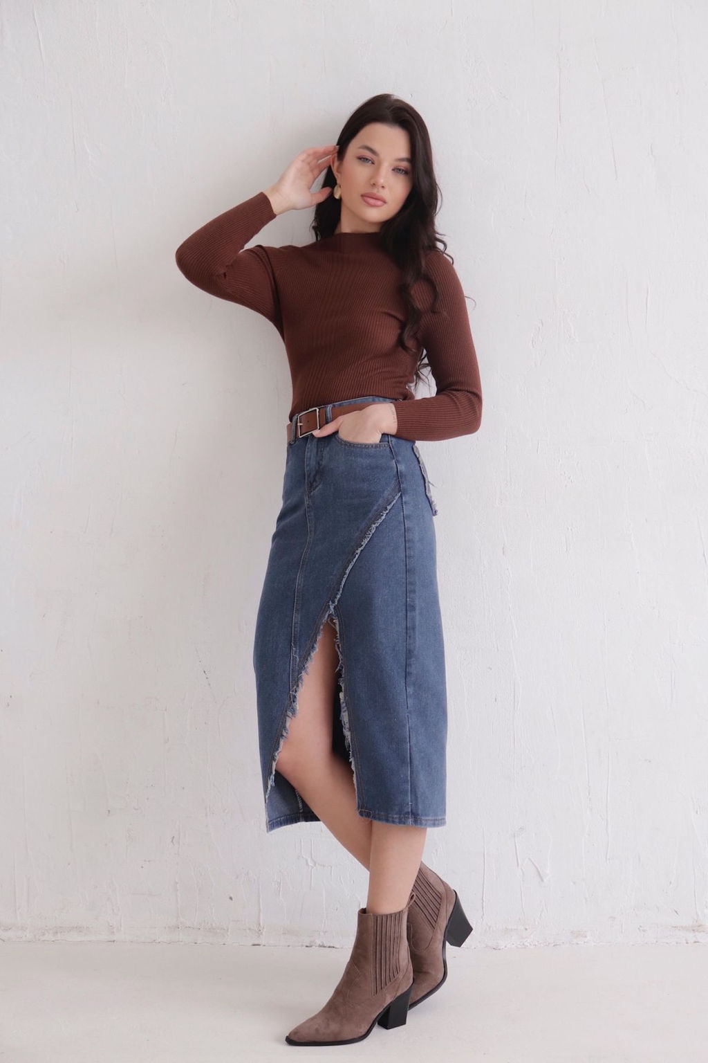 12125 Юбка джинсовая - Martichelli фото 3