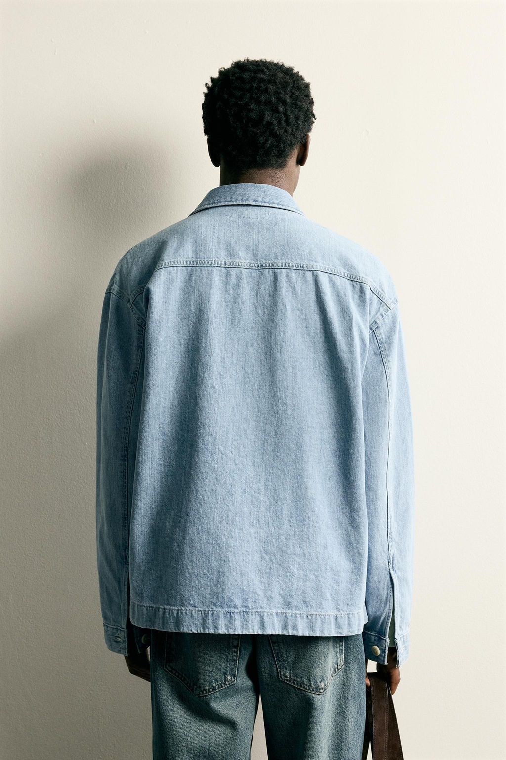 CAMISA DENIM BOXY FIT / Azul medio - Zara фото 3