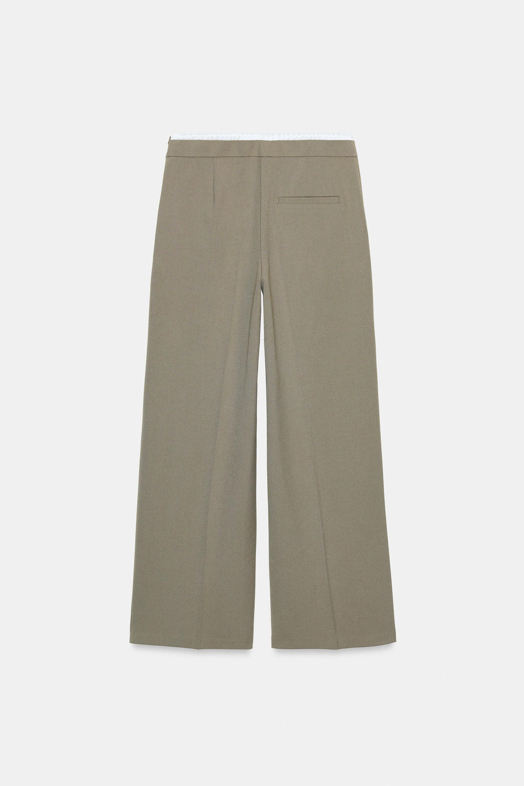 WIDE LEG TROUSERS WITH DOUBLE WAISTBAND - Zara фото 8