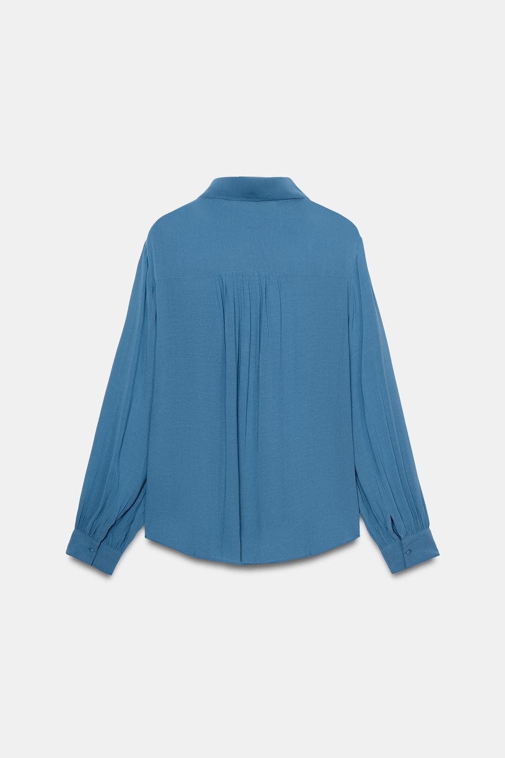 CAMISA FLUIDA JARETAS / Azul - Zara фото 9