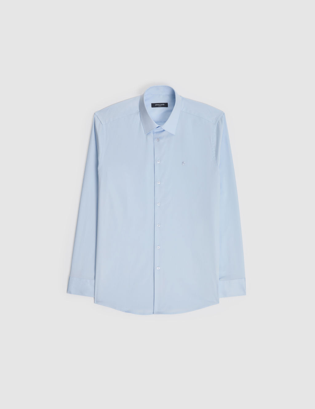 A__k Mavi Slim Fit Uzun Kollu Esnek Basic G_mlek