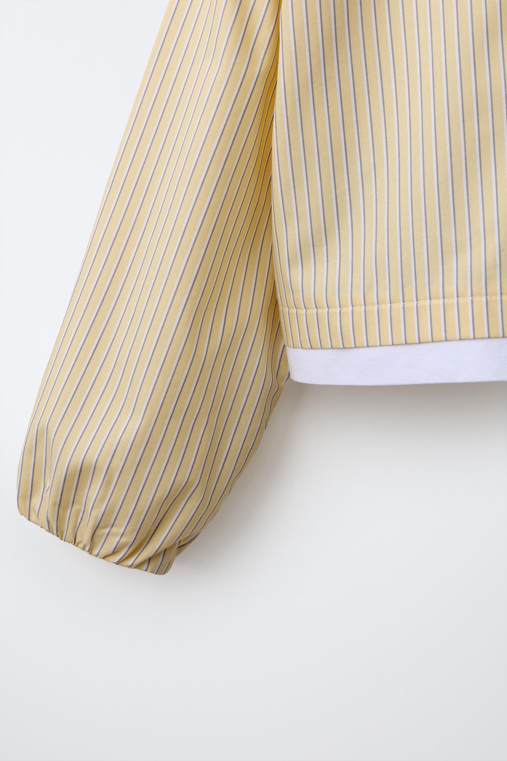 CAMISA RAYAS GLOBO / Amarillo - Zara фото 6