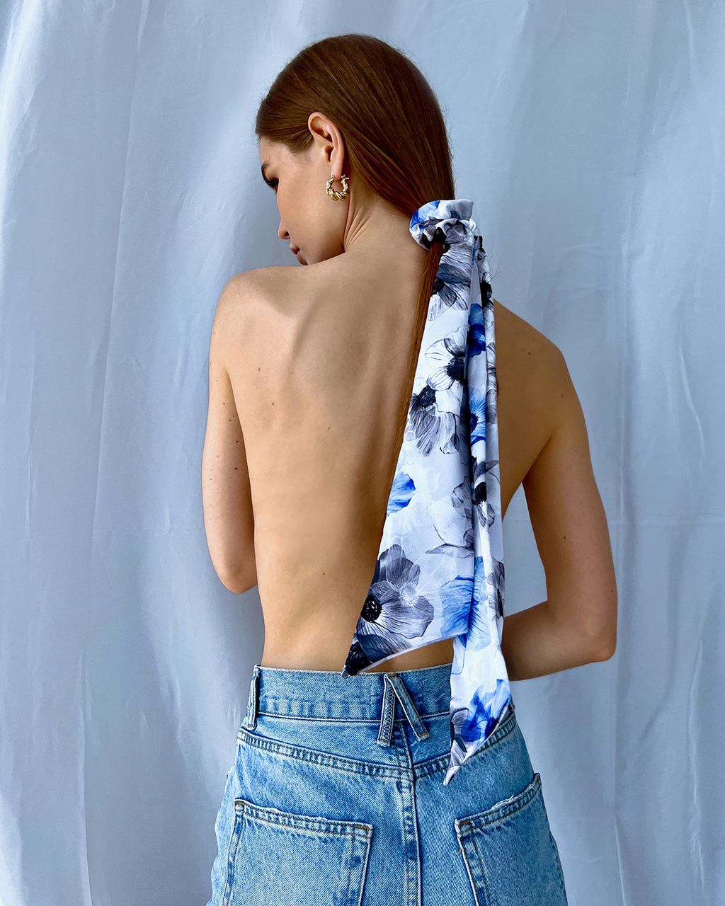 Шелковая резинка-платок BANTP013 - Sahar art lab фото 5