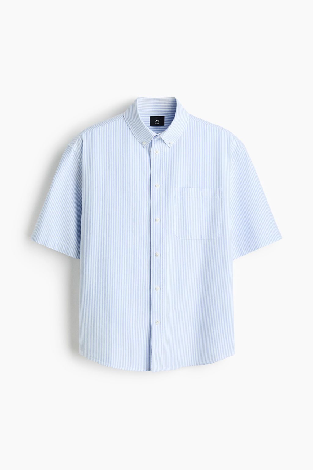 Camisa Oxford de manga corta Relaxed Fit - H&m фото 5