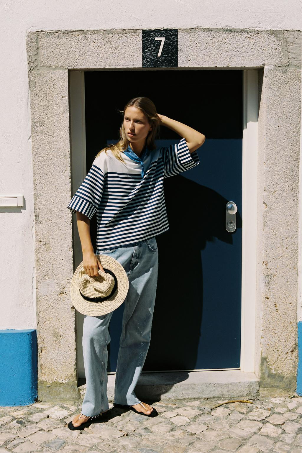STRIPED LINEN BLEND SHIRT - Zara фото 2