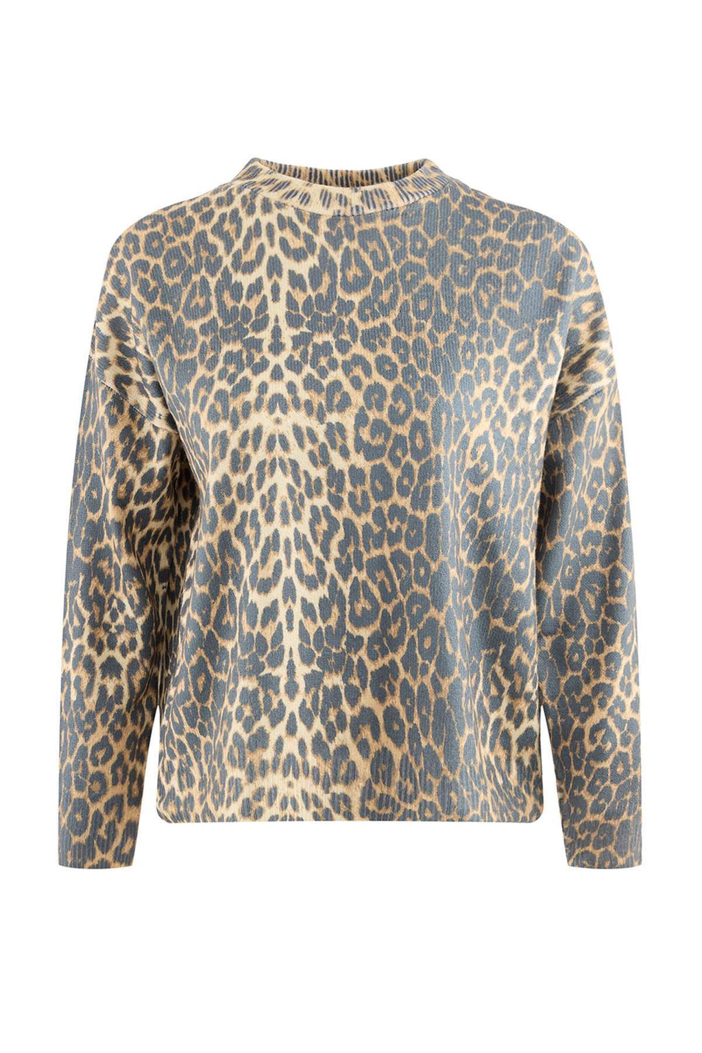 Siyah Leopar Desen Bask?l? Yumusak Dokulu Triko Kazak TWOAW25KZ00337 - Trendyolmilla фото 2