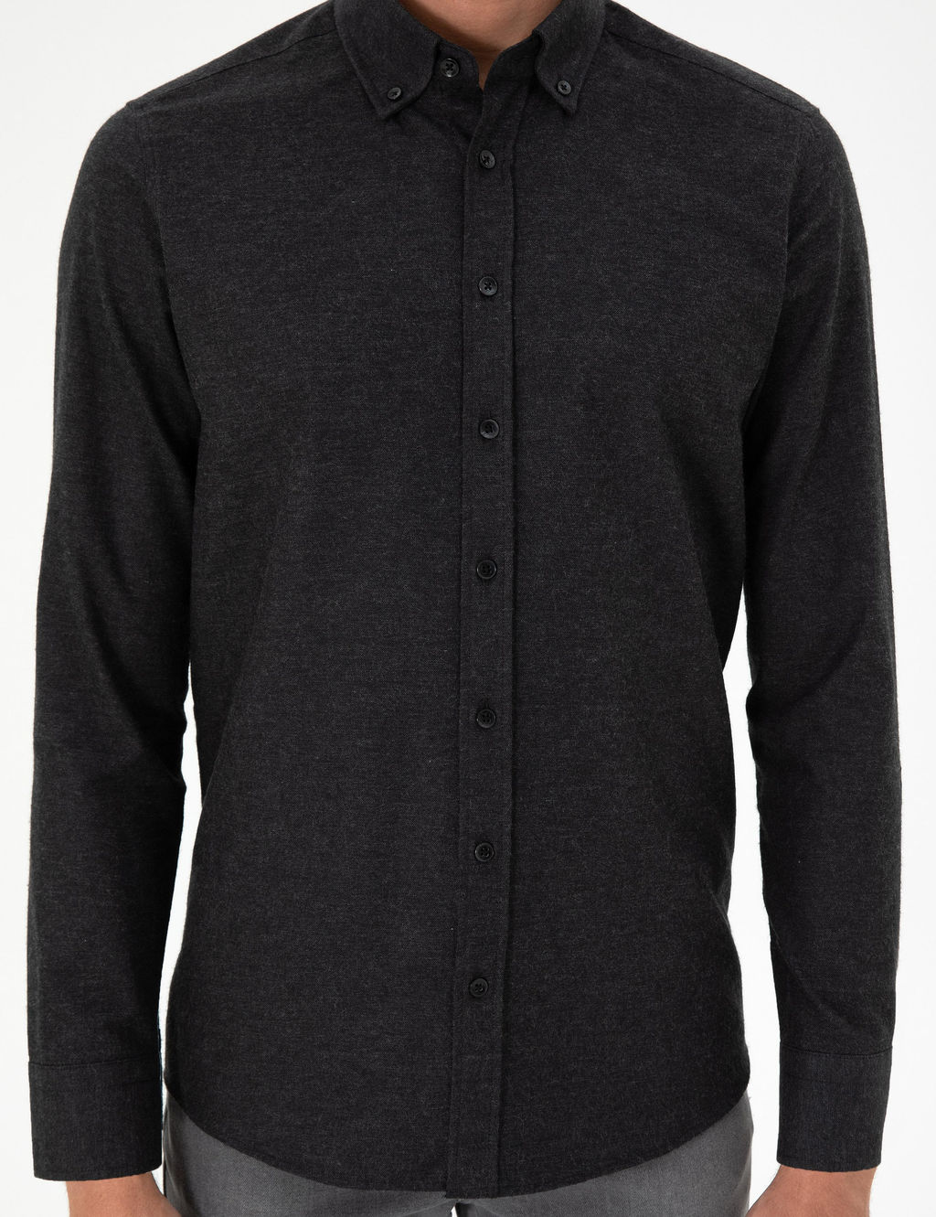 Siyah Regular Fit Uzun Kollu G_mlek - Pierre cardin фото 6