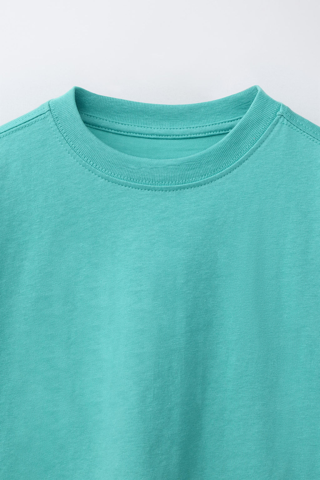 CAMISETA LISA / Turquesa medio - Zara фото 3