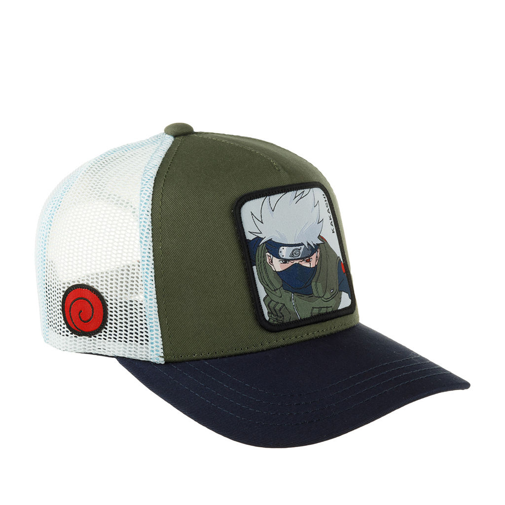 Детская бейсболка CAPSLAB арт. CL/NS/3/KAK1 Junior Naruto Kakashi (оливковый / темно-синий)