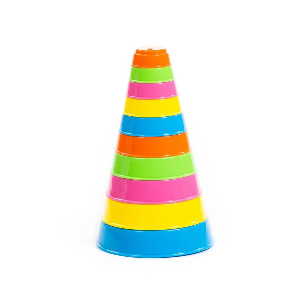 Занимательная пирамидка (10 элементов), h=175 мм - Полесье фото 7