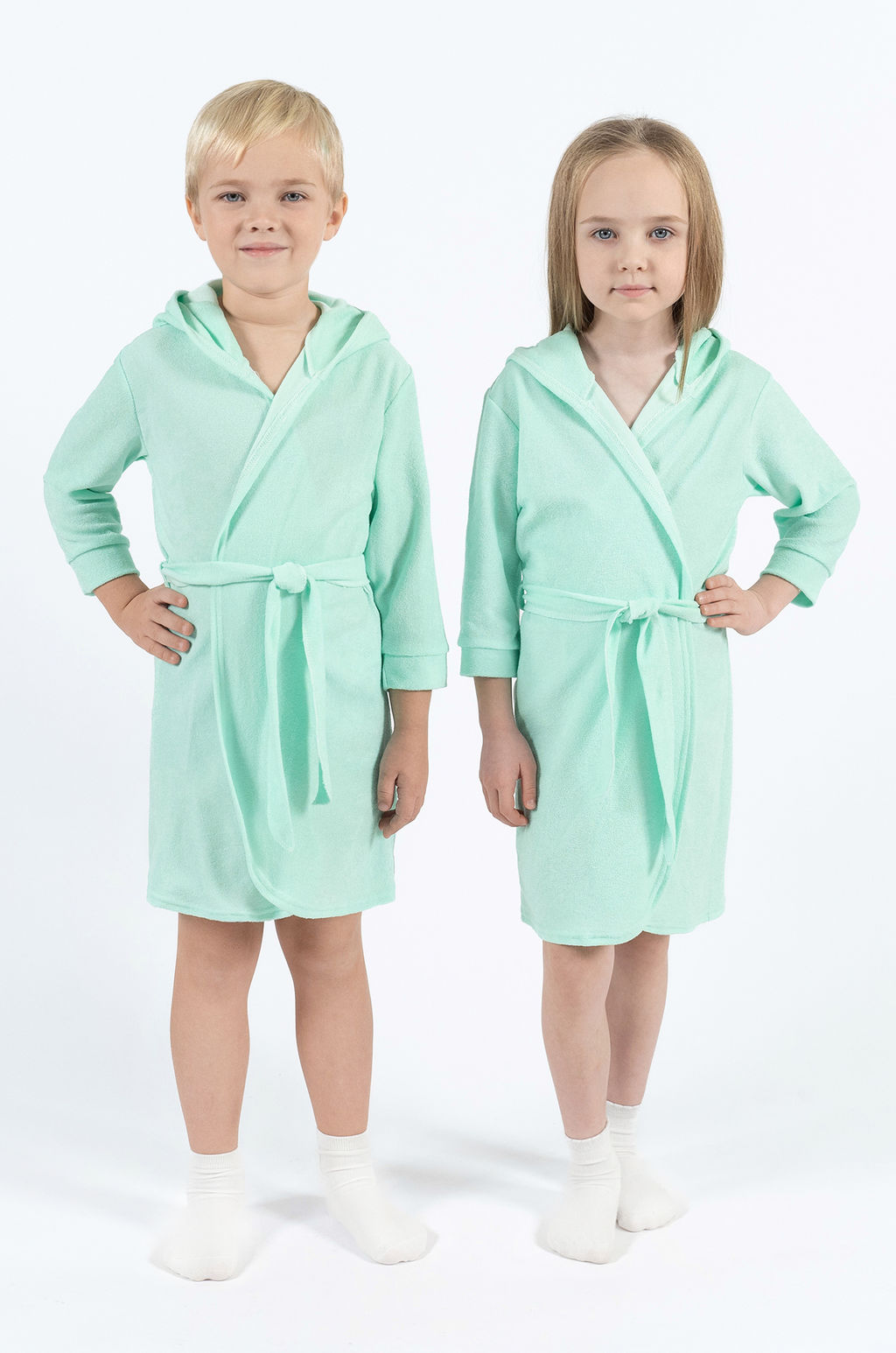 Халат детский ментол 908/1 (134, 68)