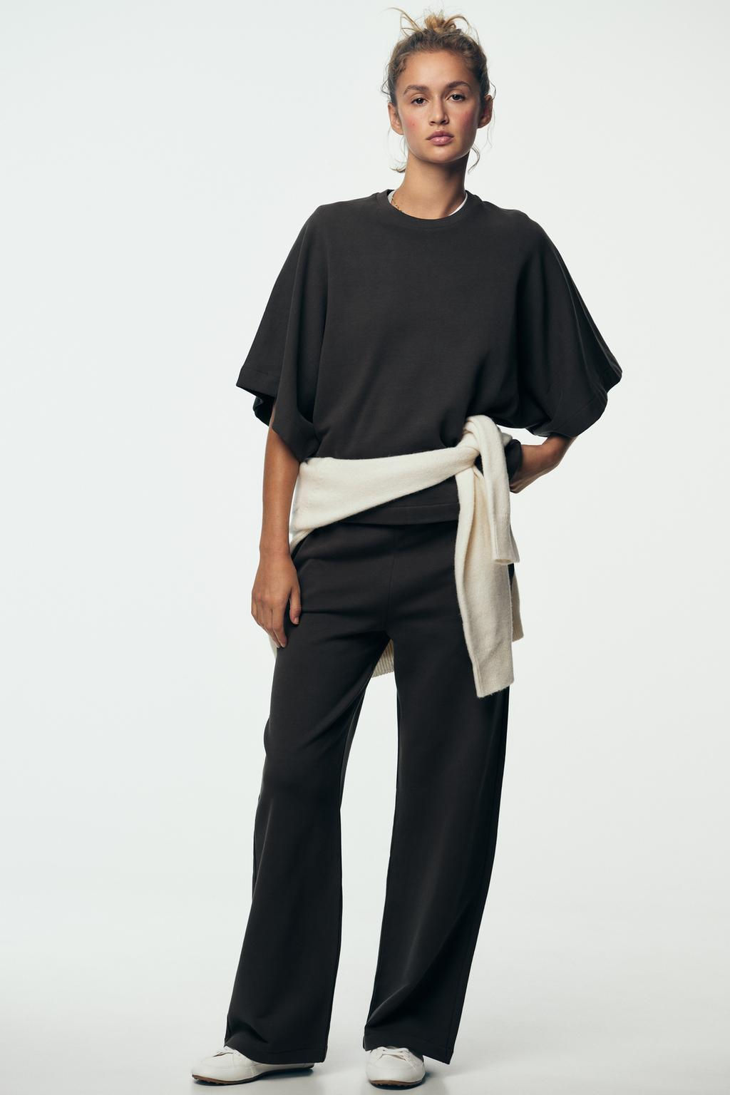 RUSTIC SHORT SLEEVE SWEATSHIRT - Zara фото 9